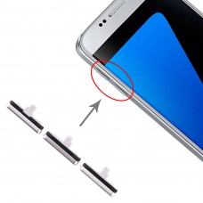 10 סט סייד מפתחות עבור גלקסי S7 (כסף)