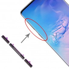 10 סט סייד מפתחות עבור גלקסי S10 - גלקסי S10 + (שחור)