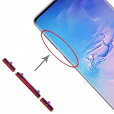 10 סט סייד מפתחות עבור גלקסי S10 - גלקסי S10 + (אדום)