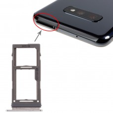 SIM Card מגש + מיקרו SD כרטיס מגש עבור גלקסי S10 + - S10 - S10e (לבן)