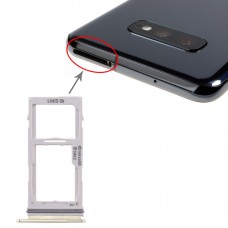 SIM Card מגש + כרטיס SIM מגש - Micro SD כרטיס מגש עבור גלקסי S10 + - S10 - S10e (זהב)