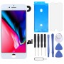 מסך LCD ו Digitizer מלא עצרת כוללים מצלמה קדמית עבור iPhone 8 (לבנה)
