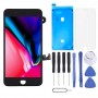 מסך LCD ו Digitizer מלא עצרת כוללים מצלמה קדמית עבור iPhone 8 פלוס (שחור)
