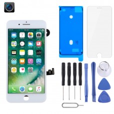 מסך LCD ו Digitizer מלא עצרת כוללים מצלמה קדמית לאייפון 7 פלוס (לבן)