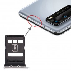 SIM Card מגש + NM קארד מגש עבור P40 Huawei (כסף)