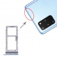 SIM Card מגש + כרטיס SIM מגש - Micro SD כרטיס מגש עבור סמסונג גלקסי S20 + - גלקסי S20 Ultra (כחול)