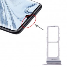 SIM Card מגש + כרטיס SIM מגש עבור סמסונג גלקסי Note10 (גריי)