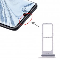 SIM Card מגש + כרטיס SIM מגש עבור סמסונג גלקסי Note10 (לבן)