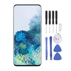 מסך LCD AMOLED חומר מקורי דינמי Digitizer מלא עצרת עם מסגרת עבור גלקסי S20 (שחורה)