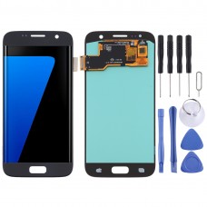 מסך LCD חומר OLED ו העצרת מלאה Digitizer עבור סמסונג גלקסי S7 (שחור)