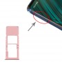 SIM Card מגש + מיקרו SD כרטיס מגש עבור A51 גלקסי סמסונג (ורוד)