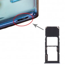 SIM Card מגש + מיקרו SD כרטיס מגש עבור סמסונג גלקסי A71 - A715 (שחור)