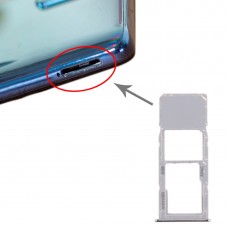 SIM Card מגש + מיקרו SD כרטיס מגש עבור סמסונג גלקסי A71 - A715 (כסף)