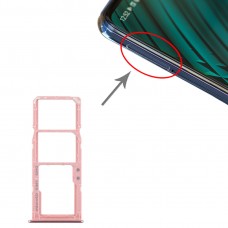 SIM Card מגש + כרטיס SIM מגש + מיקרו SD כרטיס מגש עבור סמסונג גלקסי A51 - A515 (ורוד)