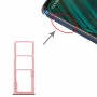 SIM Card מגש + כרטיס SIM מגש + מיקרו SD כרטיס מגש עבור סמסונג גלקסי A51 - A515 (ורוד)