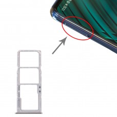 SIM Card מגש + כרטיס SIM מגש + מיקרו SD כרטיס מגש עבור סמסונג גלקסי A51 - A515 (כסף)