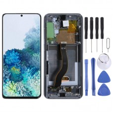 מסך LCD מקורי Digitizer מלא עצרת עם מסגרת עבור Samsung Galaxy S20 +