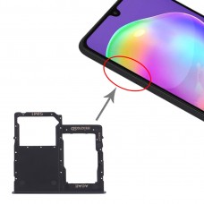 SIM Card מגש + מיקרו SD כרטיס מגש עבור A31 גלקסי סמסונג (שחור)