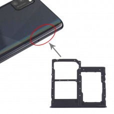 SIM Card מגש + כרטיס SIM מגש + מיקרו SD כרטיס מגש עבור סמסונג גלקסי A41 - A415 (שחור)