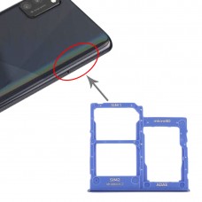 SIM Card מגש + כרטיס SIM מגש + מיקרו SD כרטיס מגש עבור סמסונג גלקסי A41 - A415 (כחול)