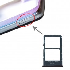 SIM Card מגש + NM קארד מגש עבור P40 Huawei לייט (שחור)