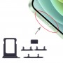 SIM Card מגש + סייד מפתחות עבור iPhone 12 מינים (שחורה)