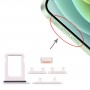 SIM Card מגש + סייד מפתחות עבור iPhone 12 מינים (לבנה)