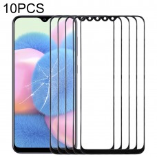 10 PCS מסך קדמי עדשת זכוכית חיצונית עבור A30s גלקסי סמסונג (שחורה)