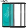 10 PCS מסך קדמי עדשת זכוכית חיצונית עבור J6 גלקסי סמסונג. J600F - DS. J600G - DS (שחורה)