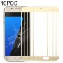 10 PCS מסך קדמי עדשת זכוכית חיצונית עבור G930 - S7 גלקסי סמסונג (זהב)
