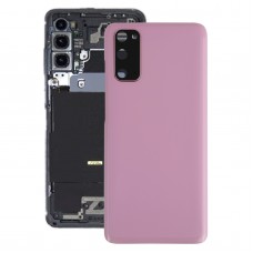 חזרה סוללת כיסוי עם מצלמת עדשת כיסוי עבור Samsung Galaxy S20 (ורוד)