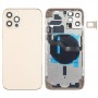 סוללת כריכה אחורית (עם מקשי Side ו כרטיס מגש ו Power + Volume Flex Cable ו Wireless טועה מודול) עבור iPhone 12 Pro (זהב)