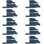 10 PCS מדבקת פיזור חום האם לאייפון 12-12 פרו