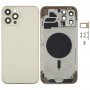 חזרה שיכון כיסוי עם SIM Card מגש ו מפתחות Side ו מצלמת עדשה עבור 12 iPhone Pro מקס (זהב)