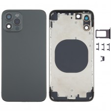 חזרה השיכון כיסוי עם חיקוי מראה של פרו iP12 עבור iPhone X (שחור)