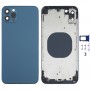 חזרה השיכון כיסוי עם חיקוי מראה של iP12 מקס Pro עבור iPhone XS מקס (כחול)