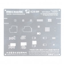 תבנית סטנסיל Reballing BGA מכונאי 0.12mm S24-09 לאייפון 11 Pro