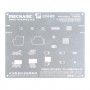 תבנית סטנסיל Reballing BGA מכונאי 0.12mm S24-09 לאייפון 11 Pro