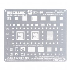 מכונאי 0.12mm S24-10 BGA Reballing סטנסיל תבנית עבור iPhone 12 Pro - 12-12 Mini - 12 Pro מקס
