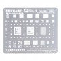 מכונאי 0.12mm S24-10 BGA Reballing סטנסיל תבנית עבור iPhone 12 Pro - 12-12 Mini - 12 Pro מקס
