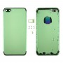 6 ב 1 עבור iPhone 7 פלוס (כיסוי אחורי + מגש כרטיס + עוצמת הקול מפתח + לחצן כוח + אילם מתג ויברטור מפתח + הירשם) כיסוי הרכבה מלאה (ירוק + שחור)