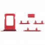 מגש כרטיס ה- SIM + מגש כרטיס ה- SIM + צד מקשים עבור iPhone 13 (אדום)