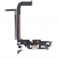 טעינה פורט Flex כבל עבור iPhone 13 Pro מקס (לבן)