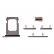 מגש כרטיס SIM + מגש כרטיס ה- SIM + צד מקשים עבור iPhone 13 Pro (גרפיט)