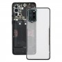 סוללה כיסוי אחורי עם עדשת מצלמה עבור Oneplus 8T (שקוף)