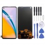 נוזל emoled מסך LCD ו digitizer מלא הרכבה עבור Oneplus Nord 2 5G 2021 (שחור)