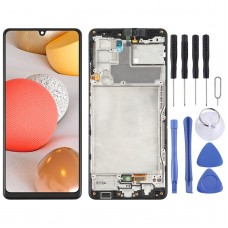 מסך LCD המקורי digitizer מלא הרכבה עם מסגרת עבור Samsung Galaxy A42 5G SM-A426 (שחור)