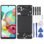 OLED חומר LCD מסך digitizer מלא הרכבה עם מסגרת עבור Samsung Galaxy A71 SM-A715 (6.39 אינץ ) (שחור)