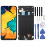 OLED חומר LCD מסך digitizer מלא הרכבה עם מסגרת עבור Samsung Galaxy A30 SM-A305 (שחור)