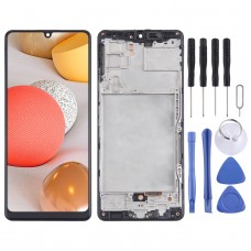 TFT חומר LCD מסך digitizer מלא הרכבה עם מסגרת עבור Samsung Galaxy A42 5G SM-A426. לא תמיכה טביעת אצבע זיהוי